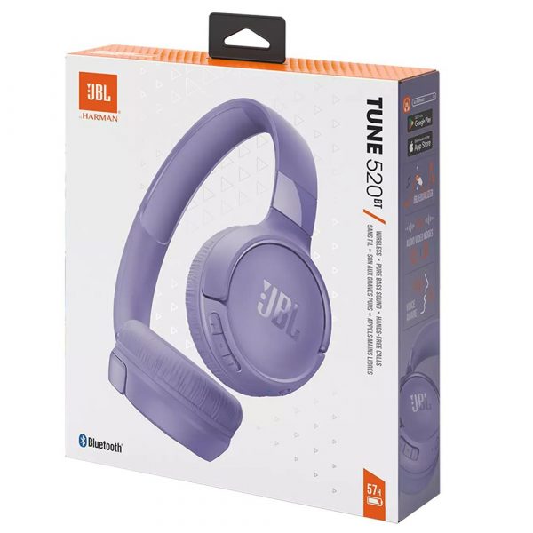 Беспроводные наушники JBL TUNE 520 BT - фиолетовый — изображение 12