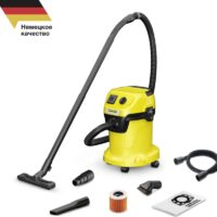 Строительный пылесос Karcher WD 3 P V-17/4/20 Workshop 1000Вт желтый 1.628-175.0