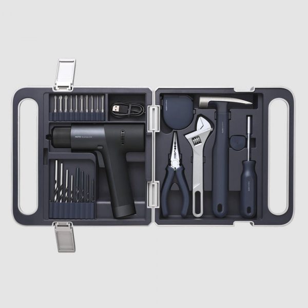 Набор инструментов с дрелью-шуруповёртом HOTO 12V Brushless Drill Tool Set — изображение 2