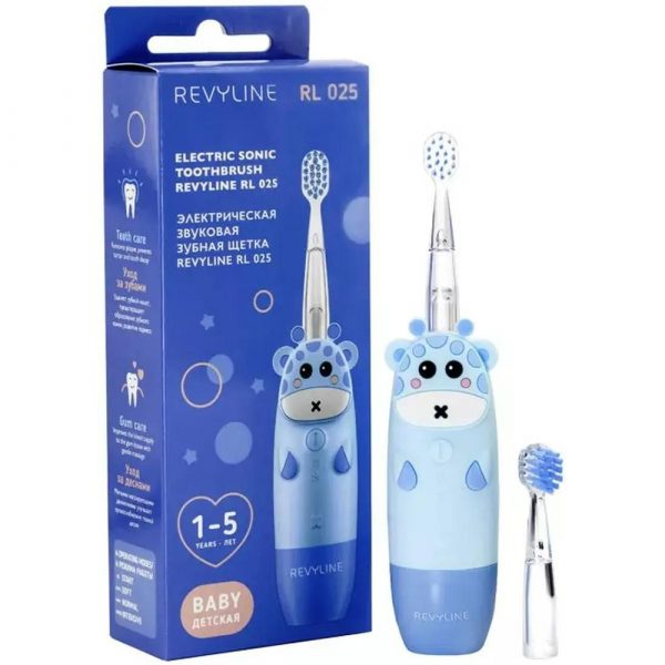 Детская электрическая звуковая зубная щетка Revyline RL 025 Giraffe — изображение 6