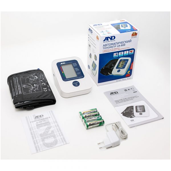 Тонометр AND UA-888AC манжета 23-37 см + адаптер + чехол I01004 — изображение 4