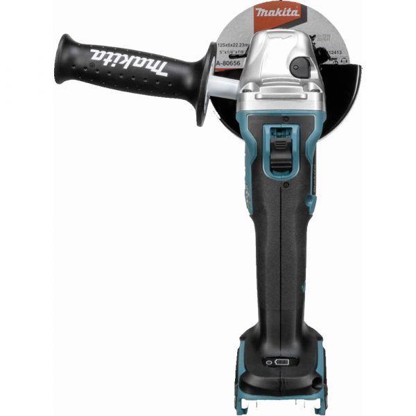 Makita УШМ акк,бщет,ф125мм,18В,Li-ion,8500обм,2.5кг,кор,бакк и зу — изображение 11
