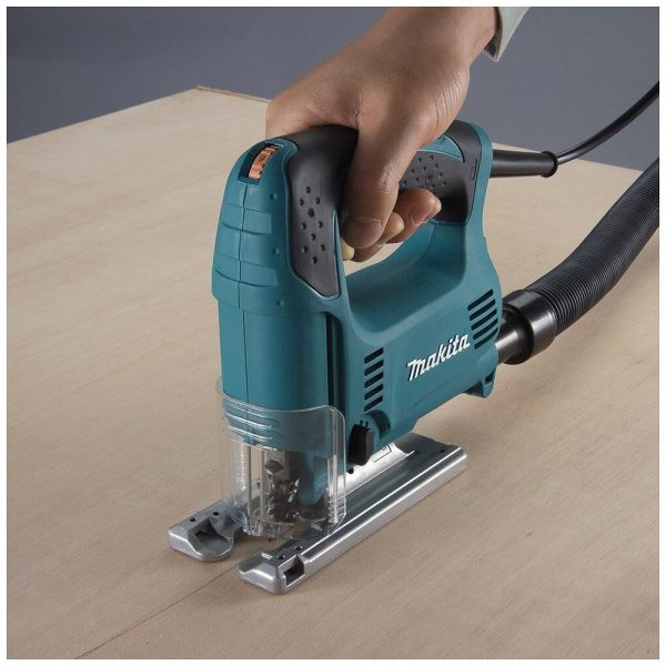 Лобзик Makita врук,450Вт,500-3100обм,ход-18мм,рез-65мм, 1.9кг,кор,маятн,Al подошва — изображение 11