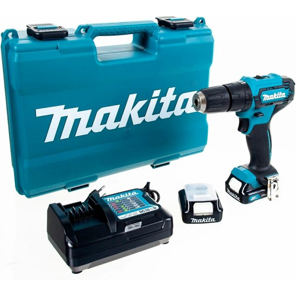 Makita Дрель ак(уд),12В,2х2АчLi-ion(слайдер),БЗП-10мм,0-450170 0обм,3014Нм,1.1кг,193x66x212,чем,подсв — изображение 19