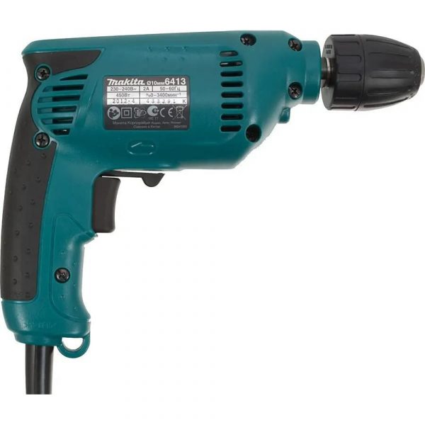 Makita Дрель,450Вт,БЗП-10мм,0-3000обм,1.2кг,кор — изображение 4