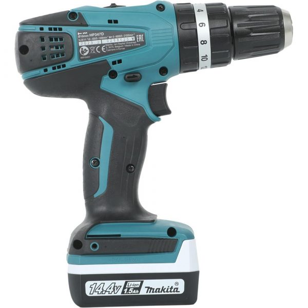 Дрель Makita ак(уд),14.4В,2х1.5АчLi-ion,БЗП-10мм,0-4001400обм, 3015Нм,1.5кг,чем,G-серия — изображение 4