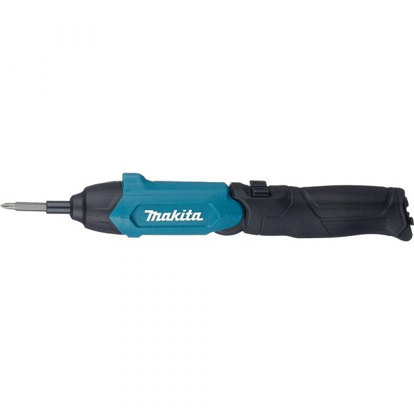 Отвертка аккумуляторная Makita 3.6В, Встроенный аккумулятор, 220 обм,4.5Нм,6-ти гран14",0.4кг,подсветка, Набор Аксесс — изображение 4