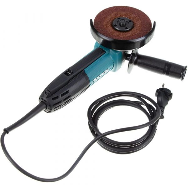 УШМ Makita, ф125мм,720Вт,11000обм,1.9кг,кор,Курковый Выключатель, шлиф диск — изображение 5