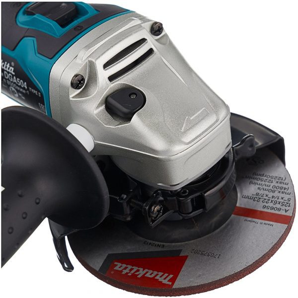 Makita УШМ акк,бщет,ф125мм,18В,Li-ion,8500обм,2.5кг,кор,бакк и зу — изображение 4