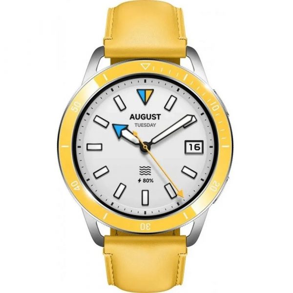 Безель для смарт-часов Xiaomi Watch Bezel Chrome Yellow — изображение 5