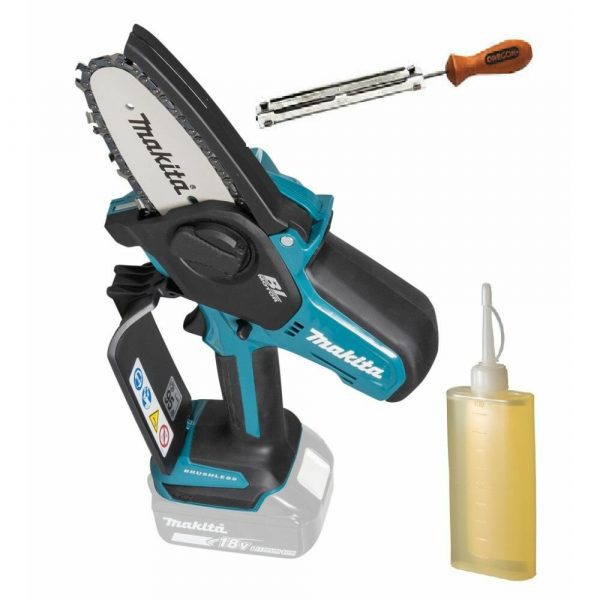 Пила цепная аккумуляторная Makita  LXT BL 18В, 320Вт,4"/10см, 0,325", 1,1мм, 8м/с, XPT — изображение 9