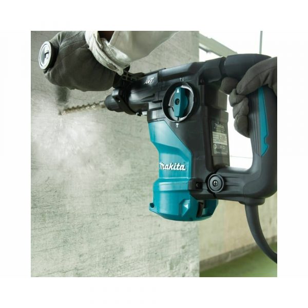Перфоратор Makita SDS-plus,1050Вт,3реж,30мм,3,9Дж,0-840 об/мин, 0-4500 уд/мин, 4,5 кг, антивибр.ручка,подде — изображение 5