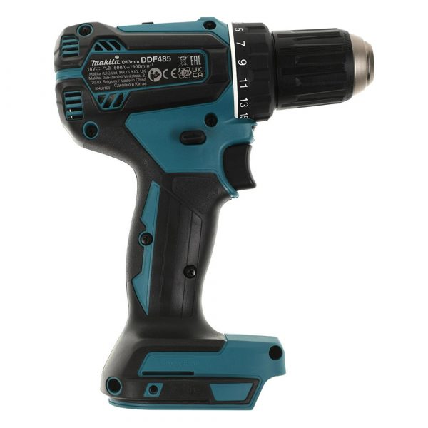 Дрель Makita  ак бщет,18В,Li-ion,БЗП-13мм, 0-5001900обм,5025Нм,1.7кг,кор,бакк и зу, — изображение 7