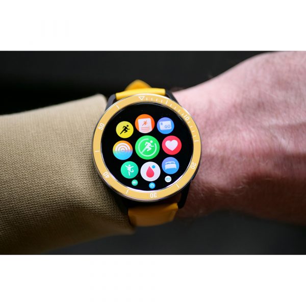 Безель для смарт-часов Xiaomi Watch Bezel Chrome Yellow — изображение 9