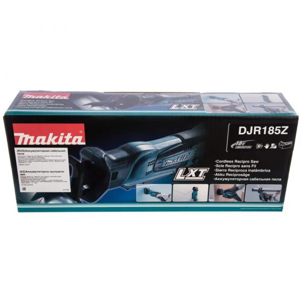 Пила сабельная Makita  ак ,18В,Li-ion,0-3000обм,ход-13мм,рез-50мм,1.5кг,чем,п одсв,н-р пилок,бакк и зу — изображение 9