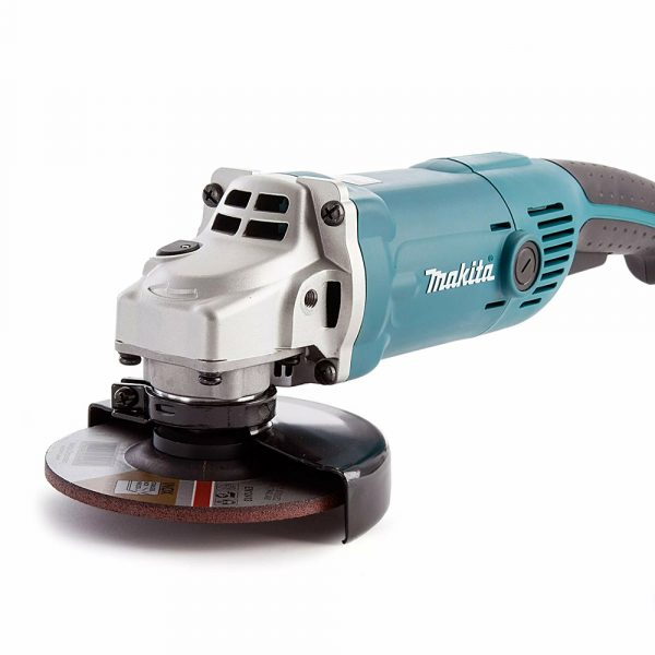 УШМ Makita ф125мм,1050Вт,11000обм,2.3кг,кор,муфта SJS,фикс вкл-ля,шлиф диск — изображение 9
