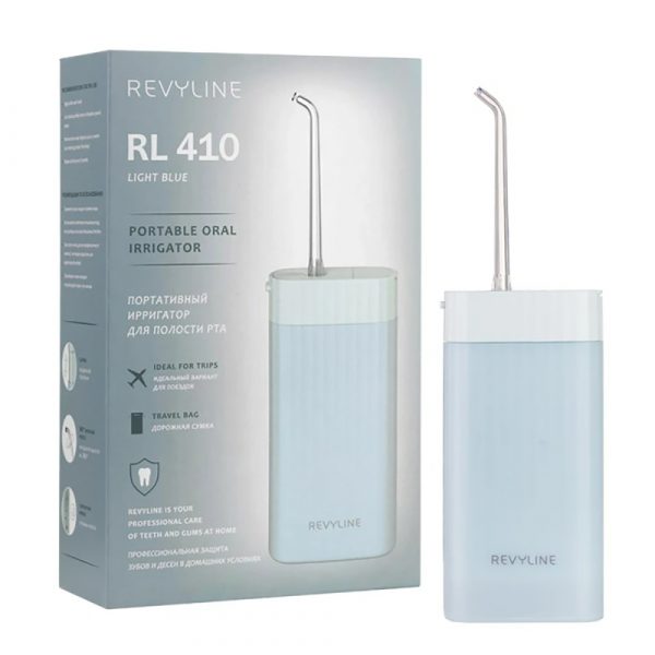 Портативный ирригатор Revyline RL 410, голубой LIGHT BLUE