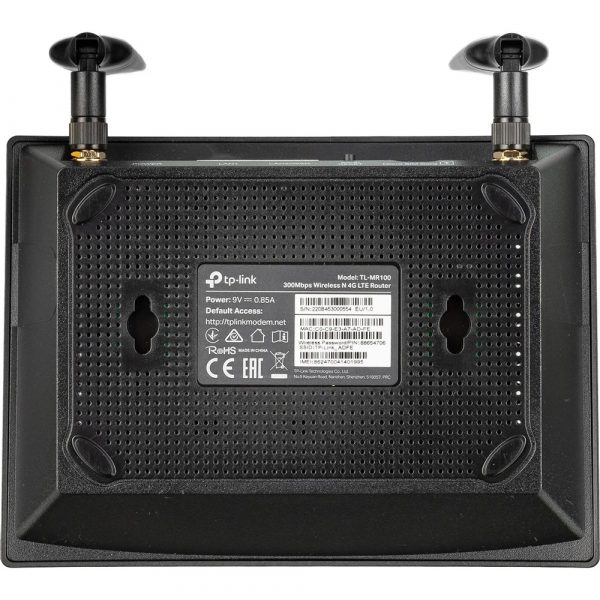 Роутер беспроводной TP-Link TL-MR100 N300 10/100BASE-TX/4G cat.4 черный — изображение 8