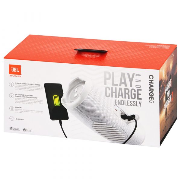 Колонка JBL Charge 5 White JBLCHARGE5WHT — изображение 11