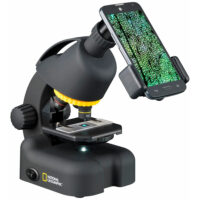 Микроскоп Bresser National Geographic с адаптером для смартфона. Цвет: черный