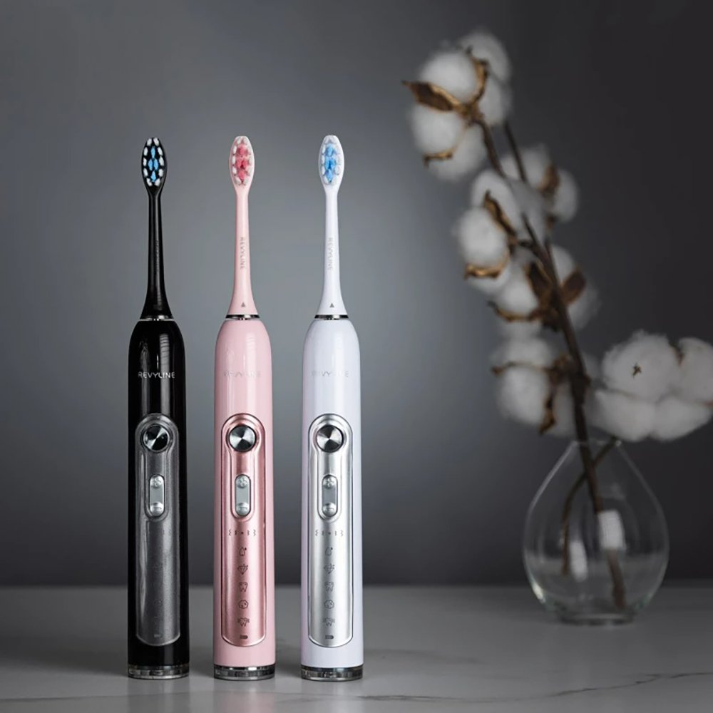 Электрическая звуковая зубная щетка Revyline RL 010, розовая — изображение 12