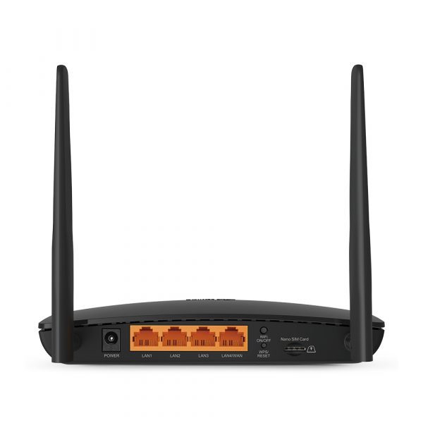 Роутер беспроводной TP-Link TL-MR150 N300 10/100BASE-TX/4G cat.4 черный — изображение 3