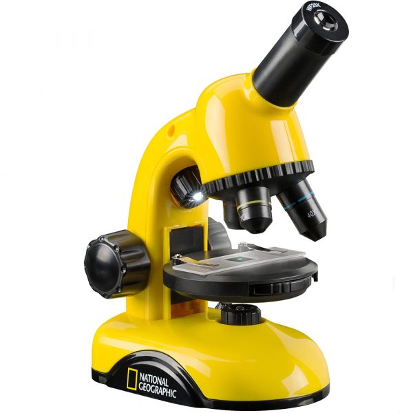Микроскоп Bresser National Geographic 40x-800x. Цвет: желто-черный — изображение 3