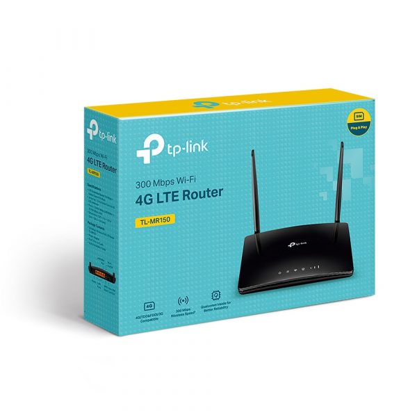 Роутер беспроводной TP-Link TL-MR150 N300 10/100BASE-TX/4G cat.4 черный — изображение 5