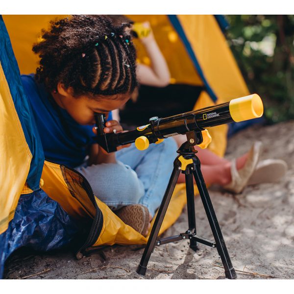 Компактный детский телескоп Bresser National Geographic 40/400. Цвет: черный/желтый — изображение 8