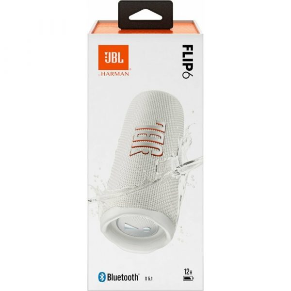 Портативная колонка JBL Flip 6 White (JBLFLIP6WHT) — изображение 10