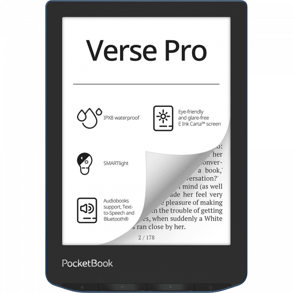 Книга электронная PocketBook 634 Verse Pro Azure (PB634-A-WW)