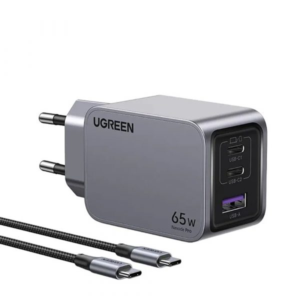 Сетевое зарядное устройство UGREEN X755 серый
