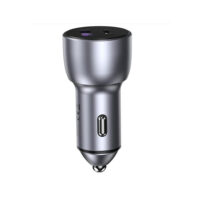 Автомобильное зарядное устройство UGREEN CD213 (60980) USB-C PD+USB-A QC 52.5W Fast Car Charger. Цвет: серый
