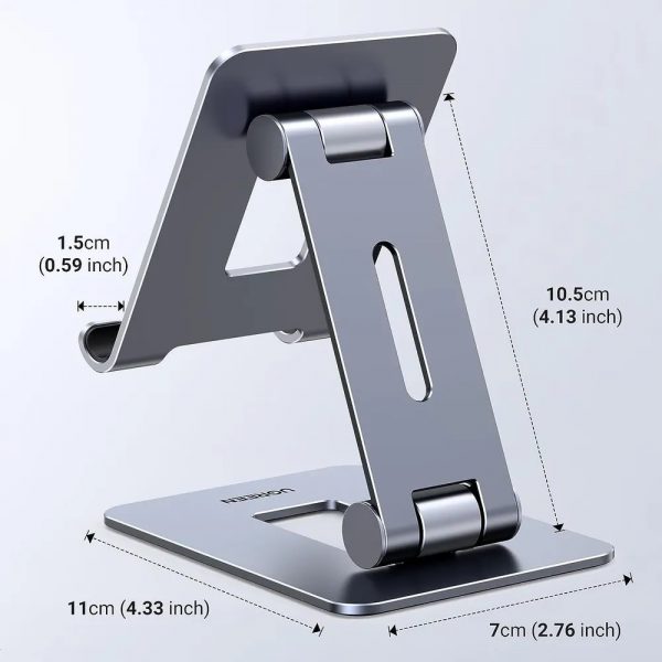 Подставка для телефона UGREEN LP678 (15608) Foldable Multi-Angle Phone Stand With Height Adjustable регулируемая по высоте. Цвет: серый — изображение 11