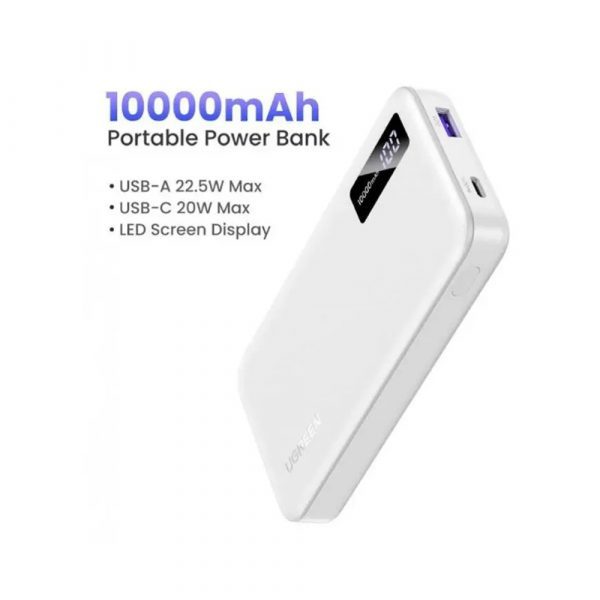 Внешний аккумулятор UGREEN PB311 (35577) 10000mAh Mini Quick Charging 20W Power Bank. Цвет: белый — изображение 3