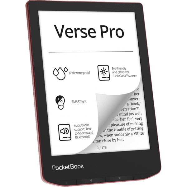 Книга электронная PocketBook 634 Verse Pro Passion Red (PB634-3-WW) — изображение 5