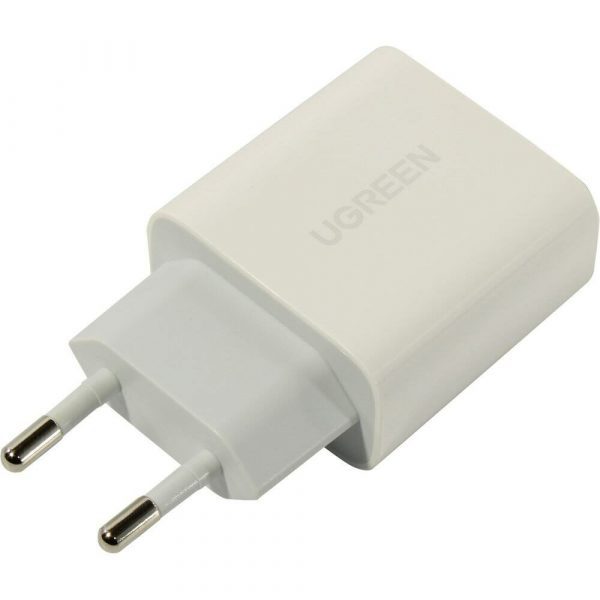 Зарядное устройство UGREEN CD137 (60450) Fast Charging Power Adapter With PD 20W EU. Цвет: белый — изображение 3
