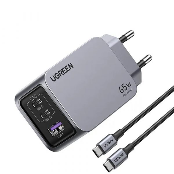 Сетевое зарядное устройство UGREEN X755 серый — изображение 3
