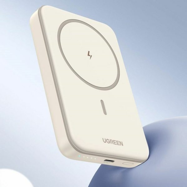 Внешний аккумулятор магнитный UGREEN PB561 (25208) 10000mAh Magnetic Wireless 20W Power Bank. Цвет: белый — изображение 3