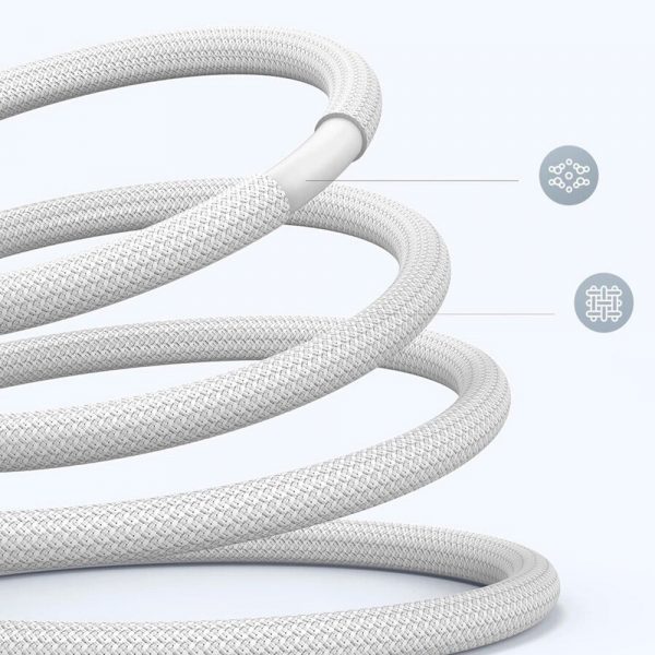 Кабель UGREEN US557 (15267) USB-C to USB-C PD Fast Charging Data Cable. Длина: 1м. Цвет: белый — изображение 4