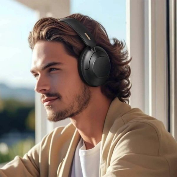Наушники накладные беспроводные UGREEN HP202 (25255) HiTune Max 5 Hybrid Active Noise-Cancelling Headphones. Цвет: черный — изображение 6