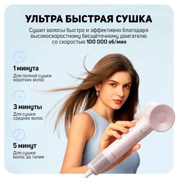 Фен Laifen SE lite, (розовый) — изображение 6
