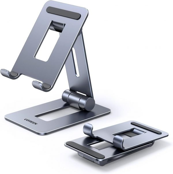 Подставка для телефона UGREEN LP678 (15608) Foldable Multi-Angle Phone Stand With Height Adjustable регулируемая по высоте. Цвет: серый — изображение 6