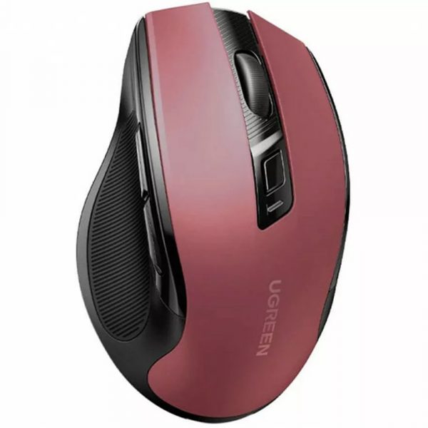 Беспроводная компьютерная мышь Ergonomic Wireless Mouse 2.4G 4000DPI Silence Design 2.4 GHz&BT. Цвет: красный — изображение 3