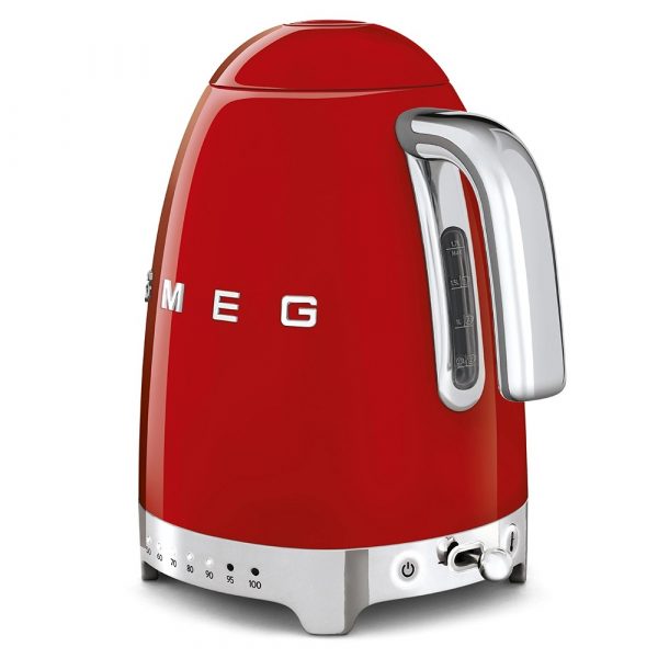 SMEG KLF04RDEU Чайник электрический с регулируемой температурой, красный — изображение 3
