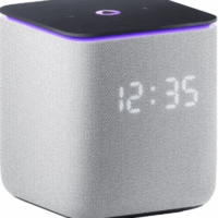 Умная колонка Яндекс Станция Миди с Алисой, с Zigbee, 24Вт, серый/grey, YNDX-00054