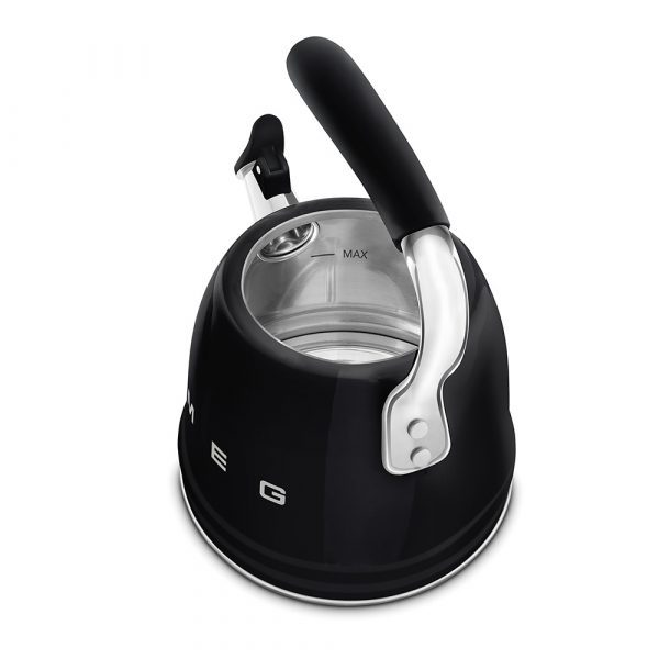 SMEG CKLW2001BL Чайник со свистком, 2.3 л, цвет чёрный — изображение 8