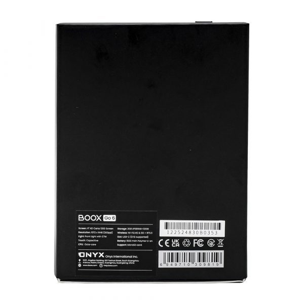 Электронная книга ONYX BOOX Go 6 (чёрная, Carta 1300, Moon Light 2, Wi-Fi 5, Bluetooth, 32 ГБ, Android 11) — изображение 16