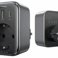 Сетевое зарядное устройство UGREEN CD314 (90613) DigiNest Outlet Extender (1 AC outlets + 30W 2A1C) - Black