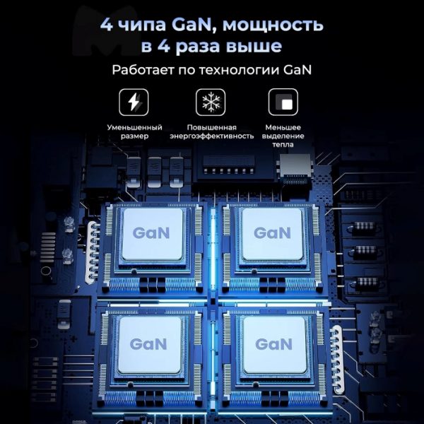 Сетевое зарядное устройство UGREEN CD271 (40914) Nexode 200W 2*USB-A+ 4*USB-C Desktop Charger (6-Port) - Gray — изображение 4